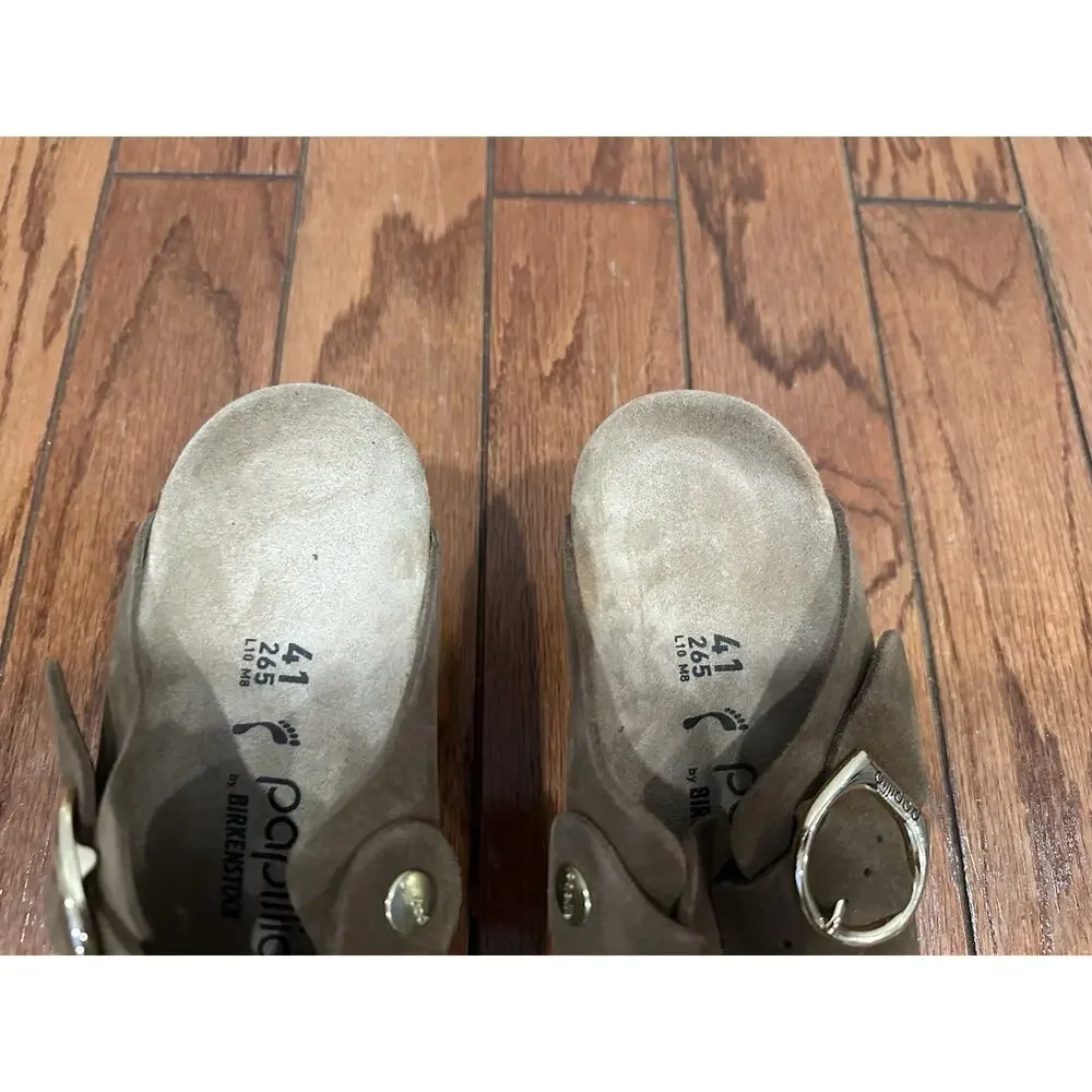 Birkenstock Papillio Fanny Clog in Dark Tea EU 41 NWOB